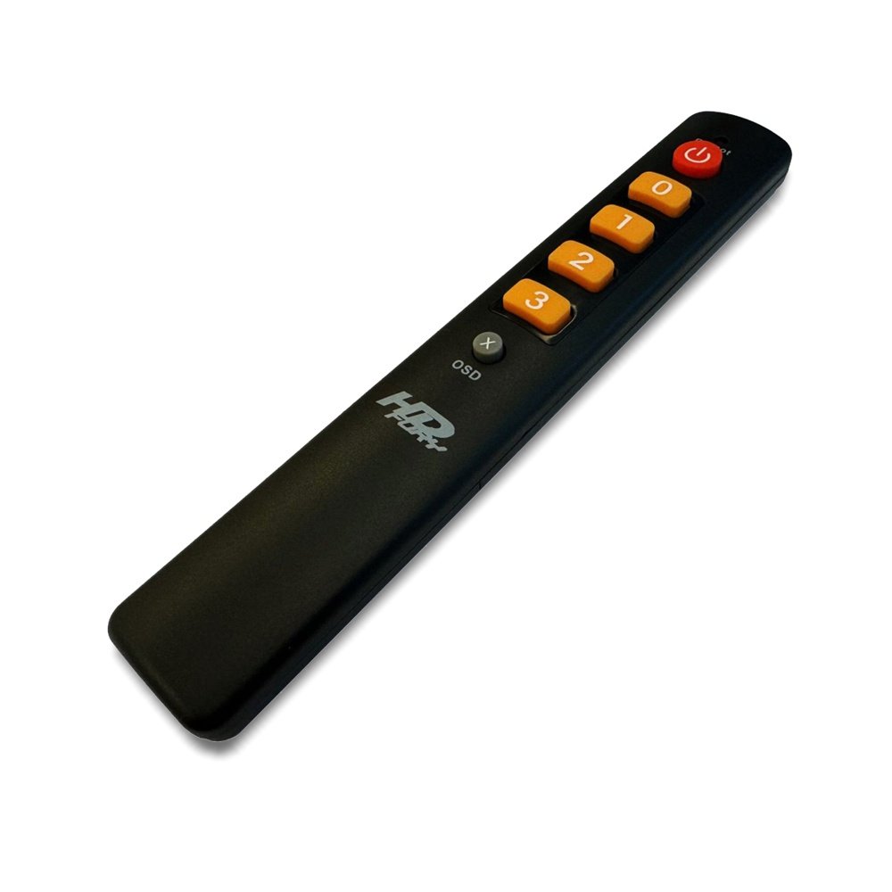 ريموت HDfury IR لأجهزة Vertex 2 وDiva وVRROOM: اختيار المدخلات والتحكم في OSD وإعادة التشغيل