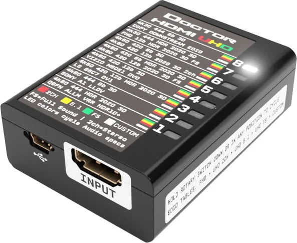 HDfury Dr HDMI 4K، مدير EDID ومحاكي HDMI، منظر أمامي